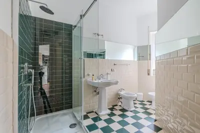 a bathroom with a sink and a toilet at Star Guest House Rome in Rome