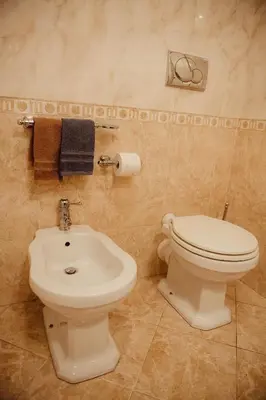 a bathroom with a toilet and a bidet at Quo Vadis APT in Rome
