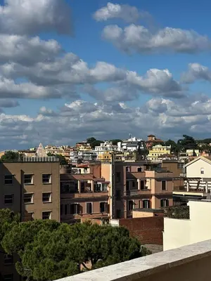 a view of a city with buildings at Casa Conce two metro stops from the colosseum in Rome