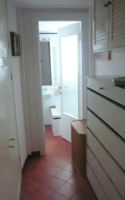 a kitchen with a sink and a door to a bathroom at Laurina 4 - LOCAPPART in Rome