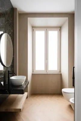 a bed in a room with a view of a building at Gv Suite Collection - San Pietro Dome in Rome