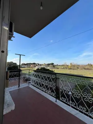 a balcony with a view of a field at Alloggio Turistico Perez Martinez Maria Petronila in Rome
