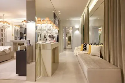 a living room with a couch and a table at Saphir Luxury Apartment in Rome