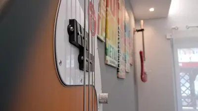 a clock hanging on a wall in a room at Melodies Of Rome in Rome