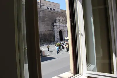a view from a window of a building at Porta del Vaticano in Rome