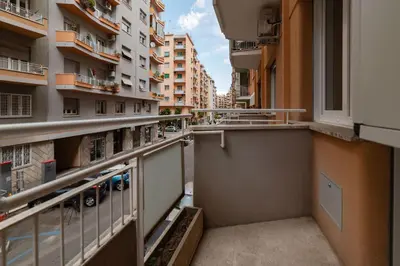 a view from the balcony of an apartment building at GuestHost - Metro Cipro Lovely Apartment X6 in Rome