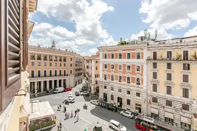 a view of a city street with buildings at Unique Piazza Navona 2 Bedrooms and Home Cinema in Rome