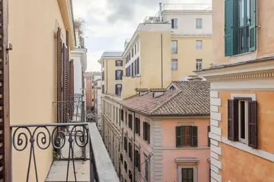 a view from a balcony of buildings at Piazza di Spagna 2 Bedrooms and 5 Juliet Balcony in Rome