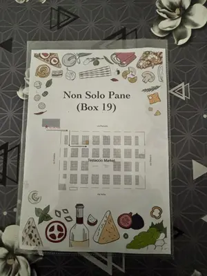 a calendar with food and drinks on it at Roma centro little house of testaccio in Rome