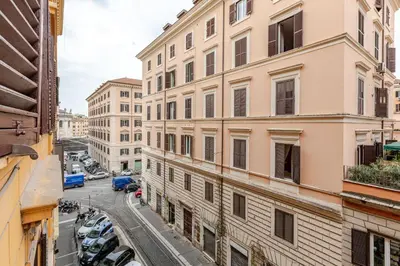 a view of a city street with buildings at En-suite Bedroom Manin - 2 min walk to Termini Station in Rome