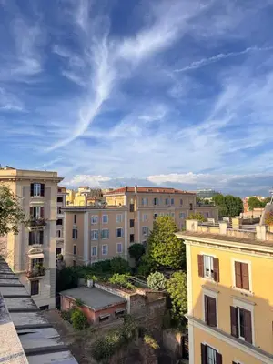 a view of a city with buildings at Residenza Labicana few steps from Colosseum in Rome