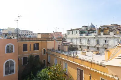 a view of a bunch of buildings in a city at Borgo Vittorio Terrace by Rental in Rome in Rome