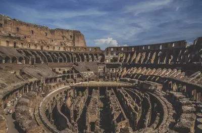a view of the amphitheatre in the coliseum at Rome Centre - Spacious Apartment - AC - Wi-Fi - Metro in Rome