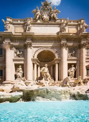 a picture of a fountain in front of a building at Rome Centre - Spacious Apartment - AC - Wi-Fi - Metro in Rome