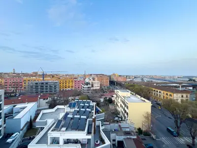 an aerial view of a city with buildings at Pop House Labicana in Rome
