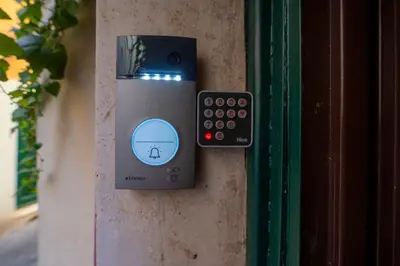 a close up of a remote control on a wall at Piazza Navona Ivy Retreat- Under the Roman Light in Rome