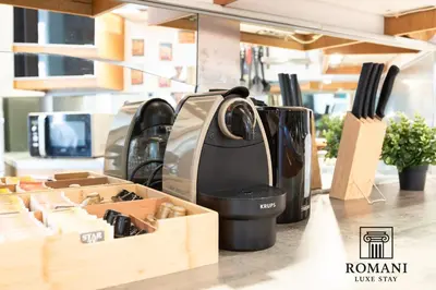 a hair dryer sitting on top of a counter at Luxury Vatican Suite with Sauna in Rome
