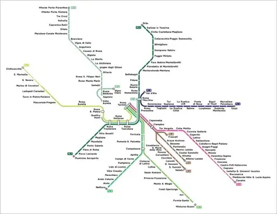 a map of the melbourne tube map at Fontana di Trevi Apartment, 24h check-in in Rome