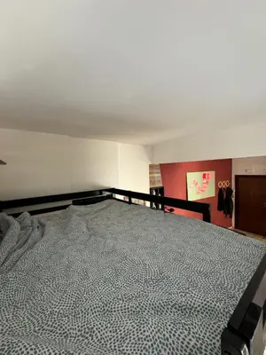 a bedroom with a large bed in a room at Appartamento Corso Trieste in Rome