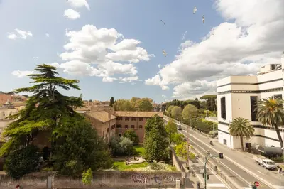 a view of a city with buildings and a street at Labicasa in Rome