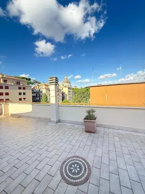 a view of a building from the roof of a building at Rooftop View St Peter by Dama in Rome