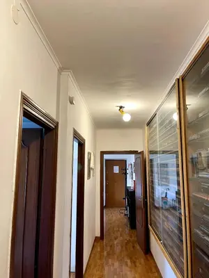 a hallway with a hallway leading into a room at La Casa di Valentina in Rome