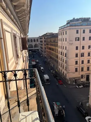 a view of a city street from a balcony at TERMINI ROMA CENTRo in Rome