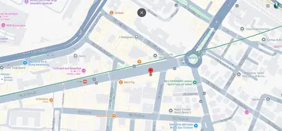 a map of a city with streets and buildings at Alloggio turistico di Filomena Landi in Rome