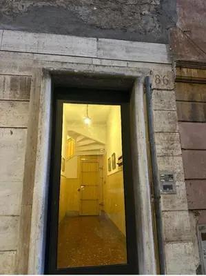a doorway to a hallway in a building at Great studio near Coliseum in Rome