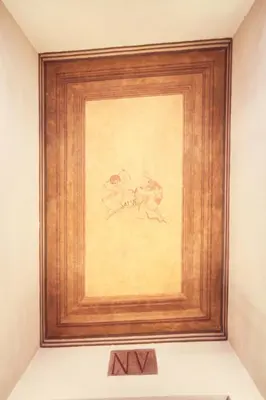 a framed painting of a horse on a wall at App Leoncino Design Apartment in Rome in Rome