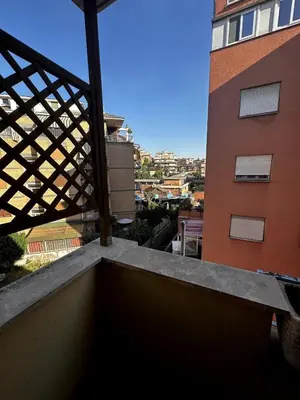a view from the balcony of a building at Dimora Battistini in Rome