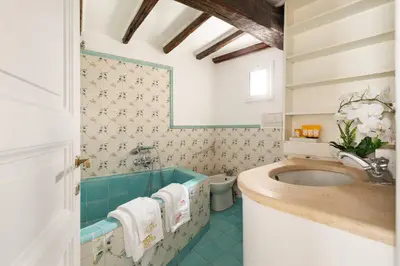 a bathroom with a sink and a toilet at Navona Square in Rome