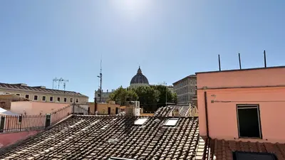 a view of the top of a roof at Il Segreto del Borgo Vaticano in Rome