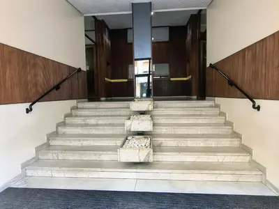 a set of stairs in a building at Casa di Eu - WelcomeToRhome in Rome
