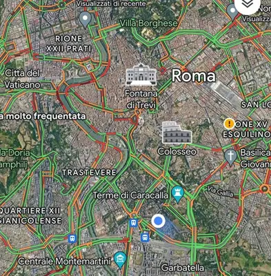 a map of the city of roma with at PIRAMIDE apartment in Rome