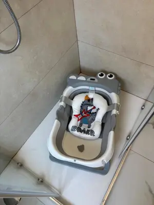 an overhead view of a toy boat on a glass floor at Rome s finest in Rome