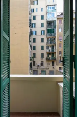 a balcony with a view of a city at Holiday Season in Rome