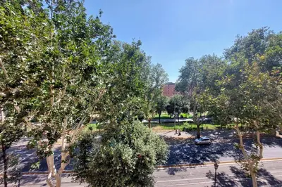 an overhead view of a park with trees at Carlo Felice in Rome