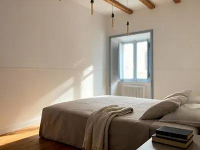 a white bedroom with a bed and a window at Monti Mood Design Apt - via Urbana - BRAND NEW in Rome