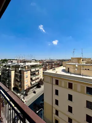 a view of a city from a balcony at Casa vacanze Morabito in Rome
