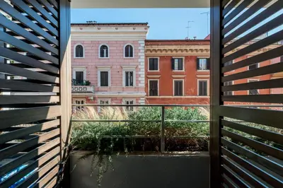 a view from a window of a building at Exclusive Domus Gaudia in Rome