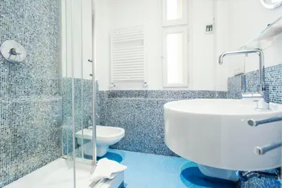 a bathroom with a sink and a toilet at Palestrina in Rome