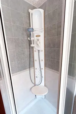 a shower with a toilet in a bathroom at Apartment Rom-Ferienwohnungen - Case Vacanze Roma by Interhome in Rome