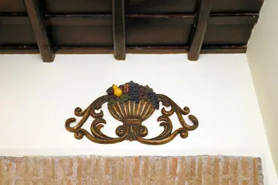 a decoration on the wall of a room at Appartamento Sforza a Monti in Rome