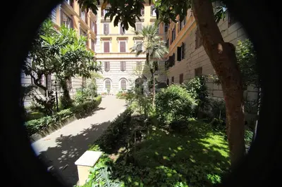 a view from a window of a building at Elegance in Rome