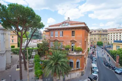 an old building on a street in a city at Roma 2B in Rome