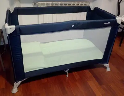 a bunk bed with a blue and white at Fotofever Apt, two bedrooms with air conditioned in elegant shopping area, close to Vatican City in Rome