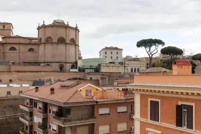 a view of a city with buildings at Vatican Apartment in Rome