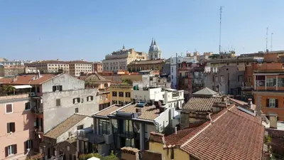 a view of a city with buildings and roofs at Bea&B in Rome