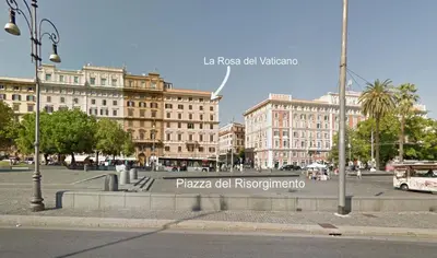 a view of a city with buildings and a street at La Rosa del Vaticano Luxury Apartment in Rome